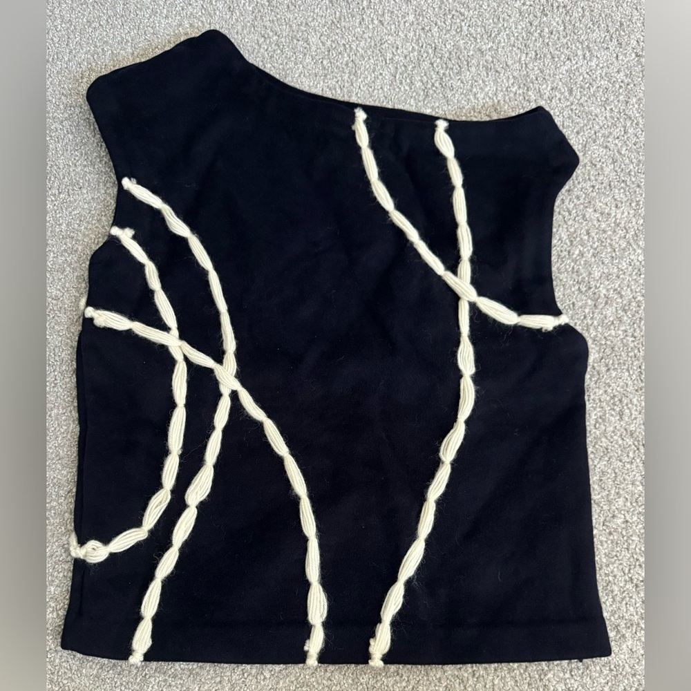 310 Mood Wool Top - Dark Blue - M